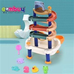 CB960900-CB960903 - DIY assembling baby bath game building blocks rolling track water table toy