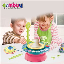 CB960943 - Ceramic machine diy painting mini sunflower electric pottery wheel toy