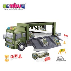 CB965156-CB965159 - Inertia set light music container transport car carrier truck toy