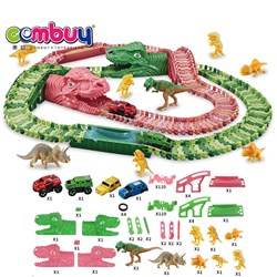 CB966684 - Interactive kids play diy assemble dinosaur toy electric track car