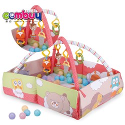 CB968019 - Cute animal 3 in 1 balls pool fitness fence toys baby crawling mat pad with ball