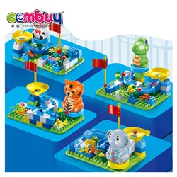 CB968411-CB968415 - Kids aessembly game animals DIY marble run building blocks