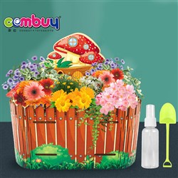 CB969459 - Assembly diy wooden flowerpot growing observation kids garden toy plant