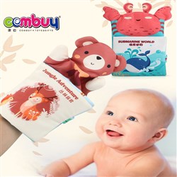 CB972123-CB972128 - Educational learning environmental soft 3d hand puppet toys cloth book baby