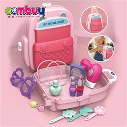 CB973821 - Schoolbag cosmetics dress pretend play toy make up set for girls