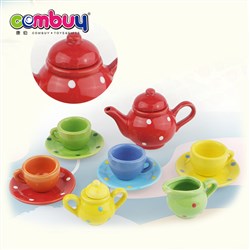 CB974678-CB974681 - Kids colorful tableware cup tea set ceramic toys for pretend play