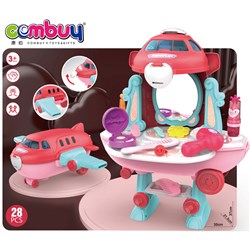 CB975273-CB975277 - Pretty pretend play dressing up storage aircraft box pink toys kids makeup girls