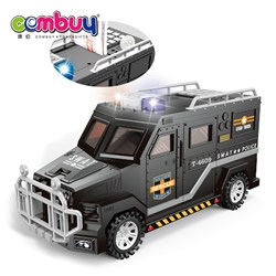 CB977760 - Cash money box music light save kids toy police car piggy bank
