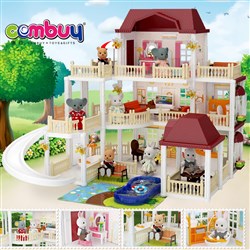 CB978704-CB978707 - Pretend play luxury koala mini diy furniture villa toys doll house