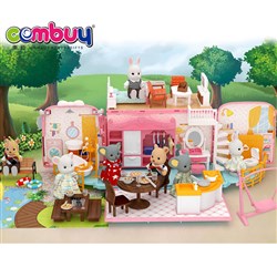 CB978709-CB978711 - Bus RV DIY house furniture rabbit dolls kids pretend play toy
