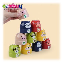CB981427 - Preschool educational baby game stacking cup toys with 10pcs