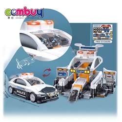 CB981484-CB981487 - Deformed car 2in1 mini set parking lot toy garage with storage
