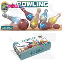 CB982191 - Indoor sport play set LED light bowling balls toys for kids
