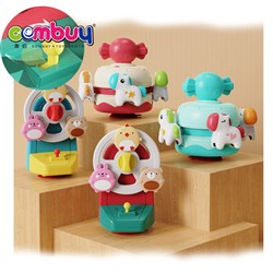 CB982611-CB982614 - Rotating musical cute animal suction baby music box toys