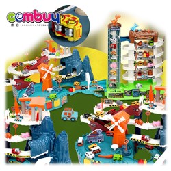 CB985165-CB985172 - City multilayer building garage track car parking lots toy