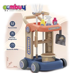 CB986113-CB986117 - Anitary ware set children house pretend play cleaning trolley toy