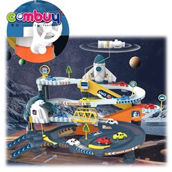 CB986728 - Electric space tunnel sliding railway car city parking lot building toy