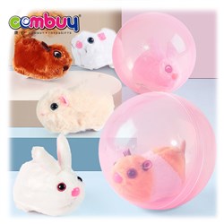 CB987473-CB987475 - Mini rabbit toy animals rolling glow ball electric hamster plush