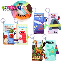CB988843-CB988845 - Education cartoon learning soft story baby toys tail cloth book