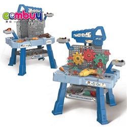 CB992493 - Interactive kids diy creative ability double side gear toy tool box table