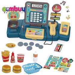 CB995652 - Pretend play shopping hamburger interactive food toy cash register table