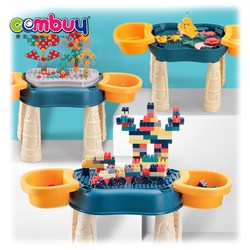 CB996660-CB996662 - 4in1 drawing kids plastic toy study building blocks table