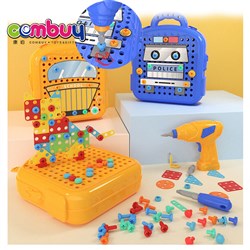 CB997016 - Educational assembly diy puzzle game electric drilling toys screw tool box