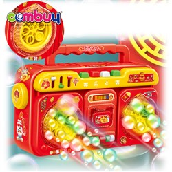 KB000187 - Electric lighting musical double hole firework recorder toys bubble blowing machine