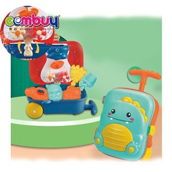 KB001546 - 2in1 summer sand water plastic set suitcase beach toys kids
