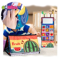 KB001582 - Educational early learning cloth book mirror toys baby wall chart 