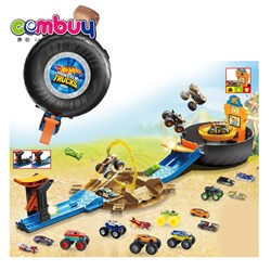 KB006571 - Big tire scene game storage sliding truck car kids railway tracks toys