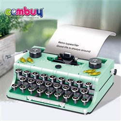 KB010595 - Retro typewriter gift model toy 820pcs assembly building block