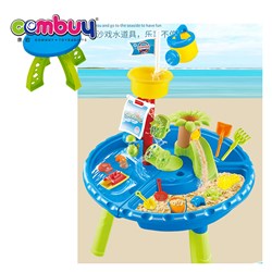 KB012002 - 37pcs Plastic outdoor beach toy set sand and water play table