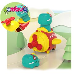 KB012146 - Cute friction press plane dinosaur car ejection aircraft launcher toy