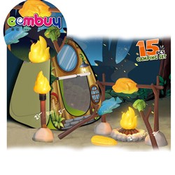 KB012301-KB012304 - Pretend play fire BBQ light sounds toy kids camping set toy