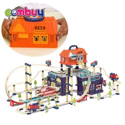KB014288-KB014311 - Assembly railway vehicles slot race train tracks toys for kid