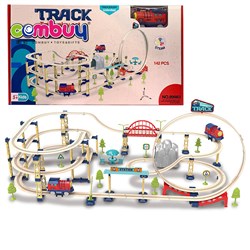KB014312-KB014321 - Railway electric race train assemble track play set car toy