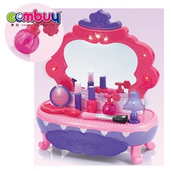 KB015103 - Electric lighting musical makeup kits mini baby dressing table toy set