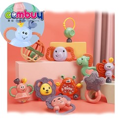 KB016188-KB016189 - Boiled hand bell suitcase storage box newborn baby rattle toy soft teether