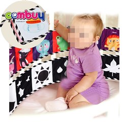 KB017601-KB017603 - Crib cover visual sensory can't tear chew toys soft baby cloth book