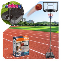 KB017753-KB017758 - Outdoor sport game interaction toys adjustable basketball ball rack with wheels