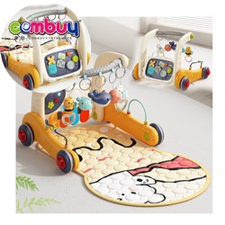 KB018863 - Infant play 2 in 1 fitness stand laying siting musical toy baby activity piano mat walker