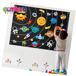 KB020462 - Early educational kids reusable solar system universe sensory toys diy toddler busy board