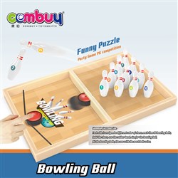 KB021884 - Sport bowling board wood desktop battle toy fast sling puck game