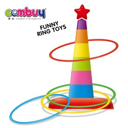 KB022292 - Colorful indoor play sport kids game plastic ferrule ring toss