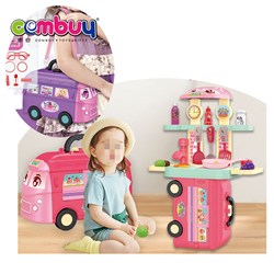 KB023681-KB023692 - Simulation 5 in 1 portable pretend play tools bus kitchen cooking tableware toy