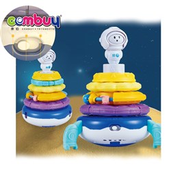 KB025506-KB025507 - Educational rotating shaking colorful circle baby building blocks stacking toys