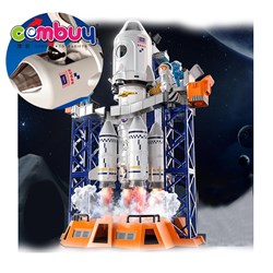 KB026906-KB026918 - Solar powered spacecraft exploration projector role play kids assembly diy rocket launcher toy