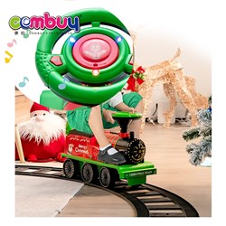 KB026931 - Christmas stroller sliding car early learning electric musical toy ride on train track