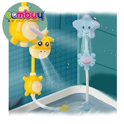 KB026985-KB026987 - Bathroom cute animals bathing spray water push button toy baby bath shower head